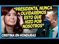 ⚡️ ASÍ PRESENTARON A CFK EN HONDURAS y le dieron las llaves de Tegucigalpa