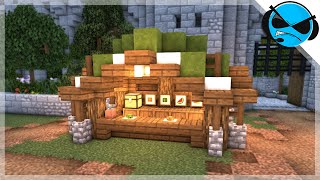 Minecraft: How to Build a Medieval Market Stall  (Minecraft Build)