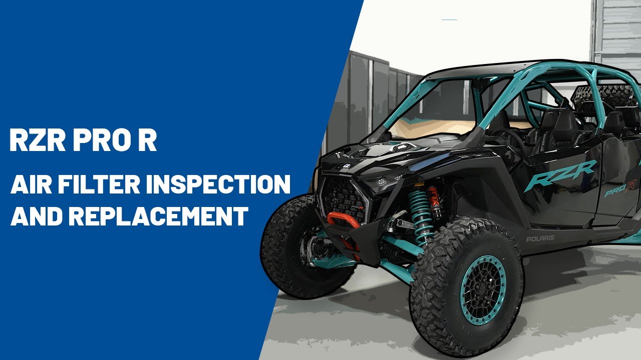 Washable Rzr Pro R /filter 2025 RZR Pro R | Air Filter Inspection and Replacement | Polaris RZR ...