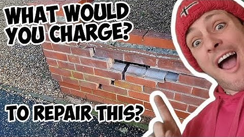 Quick Garden Wall Repair #bricklaying #construction #build