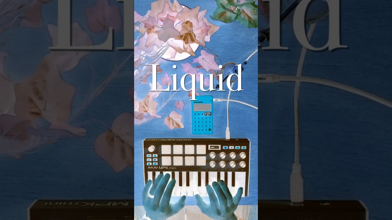 Liquid – Ambient drones using the Akai MPK mini with the PO33 #ambient #shoegaze #lofi #chill