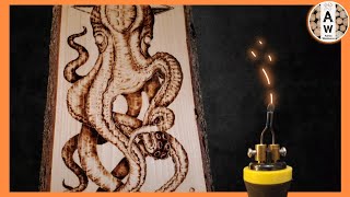 Pyrography/Woodburning timelapse! by Adrian Woodworm 433 views 1 year ago 4 minutes, 28 seconds