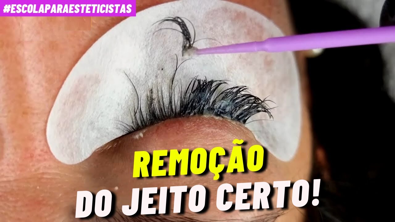 ✅COMO REMOVER A EXTENSÃO DE CÍLIOS PASSO A PASSO