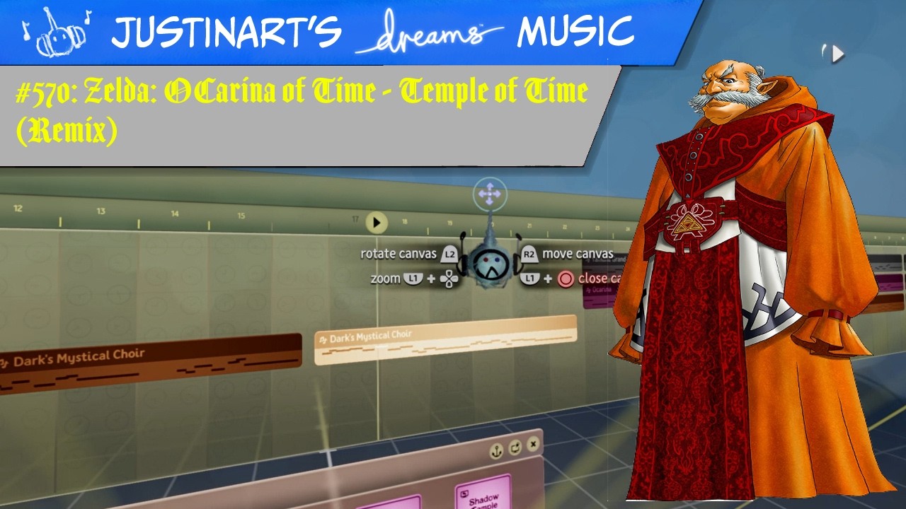 Zelda Ocarina of Time - Temple of Time (JustinArt Remix), Dreams PS4 Music #570
