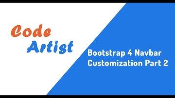 Bootstrap 4 Navbar Customization part 2
