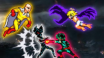 Monster Garou OP & Accurate Saitama VS Deku OP (all form) & Meliodas TP OP in Jump Force Mugen