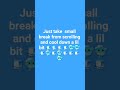 Take a small break from scrolling