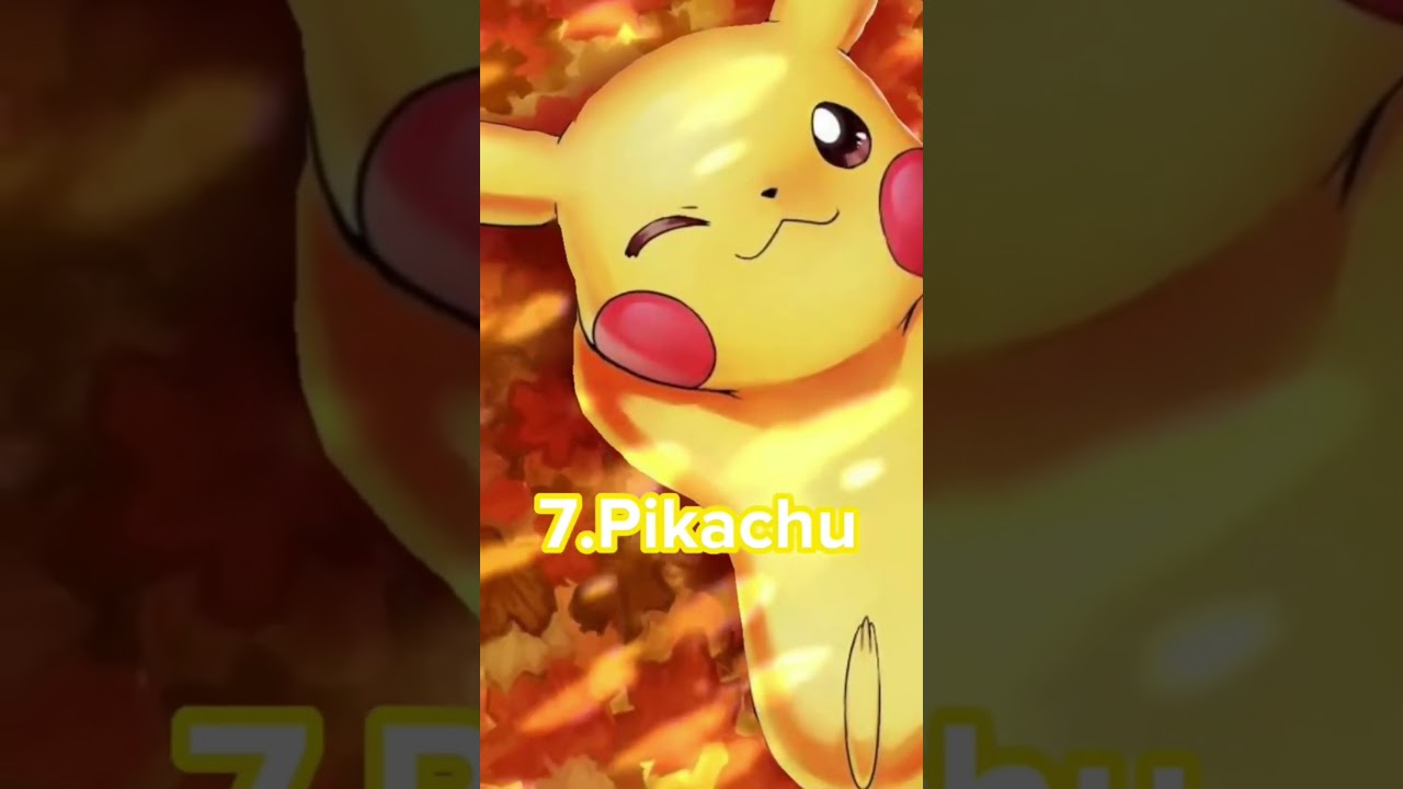 Top 15 strongest ash Pokemon #pikachu #anime #shorts #pokemon #top10