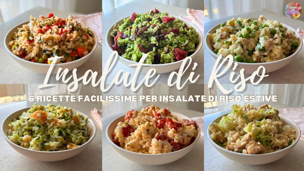 INSALATE DI RISO ESTIVE 2025 🏖️ - 6 RICETTE SFIZIOSE E FACILI PER LE TUE INSALATE DI RISO ESTIVE