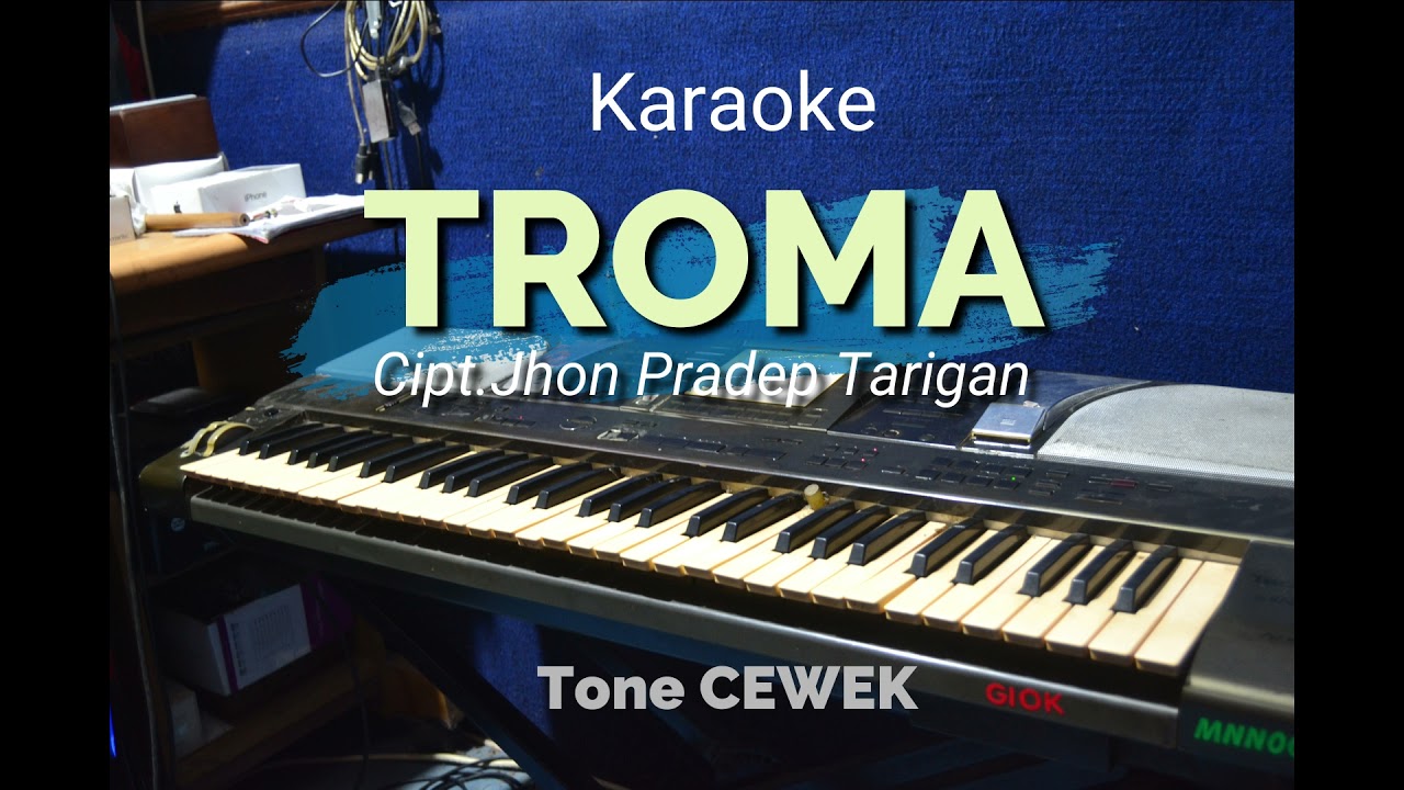 TRAUMA | Tone cewek | Karaoke lagu karo pop