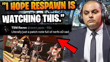TSM Raven calls out Respawn for another TERRIBLE *NEW* Season Patch Notes.. 🤔