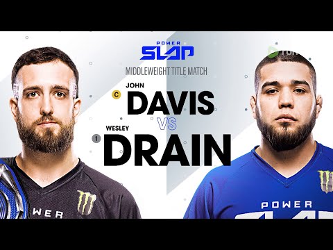 DAVIS vs DRAIN  Power Slap 2 - Middleweight Title Match