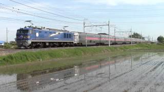東北本線 8010レ 寝台特急カシオペア EF510-512+E26系 栗橋-東鷲宮にて