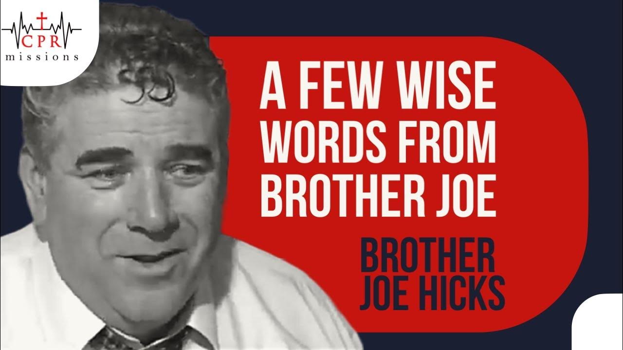 A Few Wise Words from “Brother Joe” CPR Missions christian jesus streetpreacher YouTube