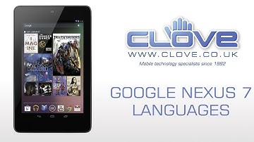 Goolge Nexus 7 Languages