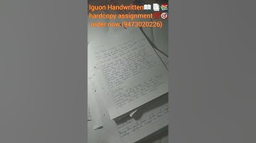 iguon Handwritten hardcopy assignment// #ignousolvedassignment2024 #ignou #Handwritten _hardcopy 📑💯🎯