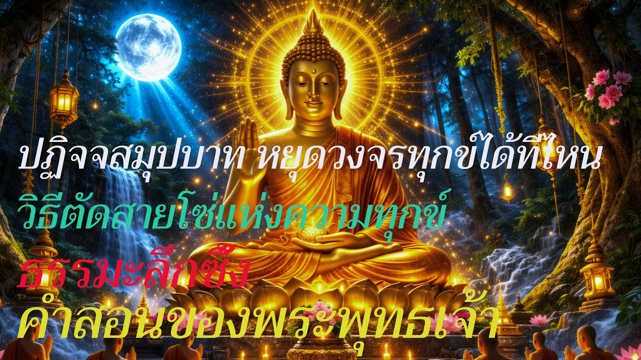 ปฏิจจสมุปบาท หยุดวงจรทุกข์ได้ที่ไหน?  วิธีตัดสายโซ่แห่งความทุกข์  ธรรมะลึกซึ้ง | คำสอนของพระพุทธเจ้า