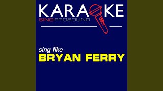 Same Old Scene (In the Style of Bryan Ferry) (Karaoke with Background Vocal)