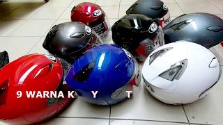 KYT DJ MARU SOLID HELMET ALL COLOURS ( 9 COLOURS )