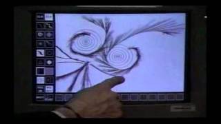 Touch painting with a touchscreen (1991 video)