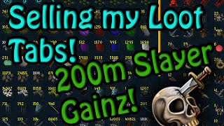 Runescape - Selling my Loot Tabs! 200m Slayer Complete