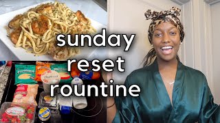 SUNDAY RESET ROUTINE VLOG | Cleaning My Apartment, Grocery Haul, + Cook Dinner With Me | ft. Dossier