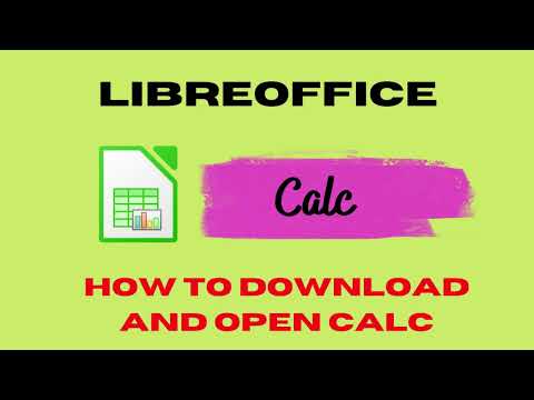 How to Download and Open Calc