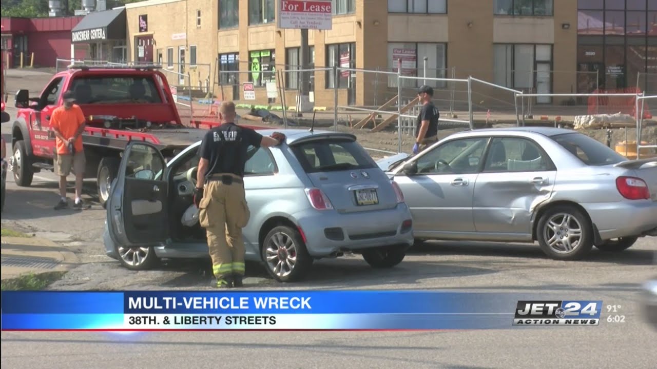 Erie Police investigate Sunday morning multivehicle accident YouTube