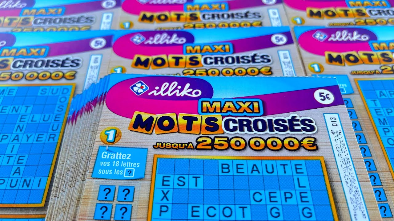 LIVE GRATTAGE D’UN CARNET DE MAXI MOTS CROISÉS !! 60 tickets 300€ de mise !! On vise les 250K€ !!