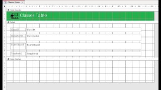 Creating a Basic Form in Microsoft Access