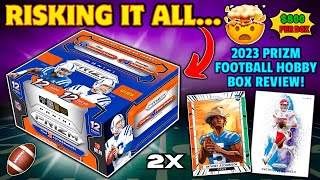 *WE PULLED A MONSTER!🤯🔥 2023 PRIZM FOOTBALL HOBBY BOX REVIEW!🏈