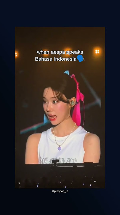 aespa speaks bahasa Indonesia
