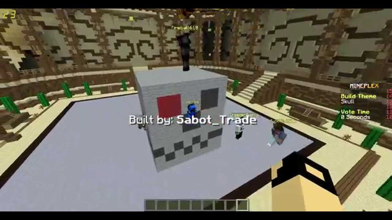 Minecraft mineplex MasterBuilders SO HARD TO BUILD - YouTube