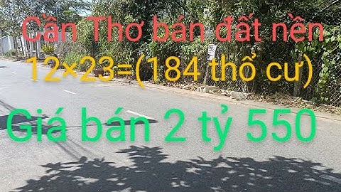 Cần Thơ bán đất nền
