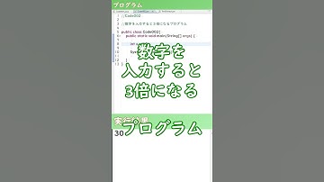数字を入力すると3倍になるプログラム ※コメントにコード載せてます！【プログラミング/Java】