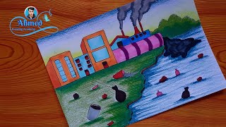 رسم عن التلوث || pollution drawing || Dessin de la pollution || प्रदूषण चित्रण || kirlilik çizimi |2