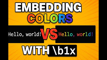 C Embedding Colours in Text pro