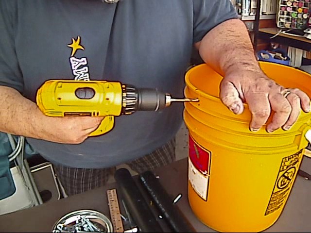 DIY PVC Fishing Rod Storage Bucket 