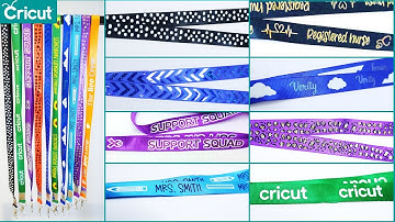 Create Personalised Lanyards with your Cricut: 8 Different Designs!