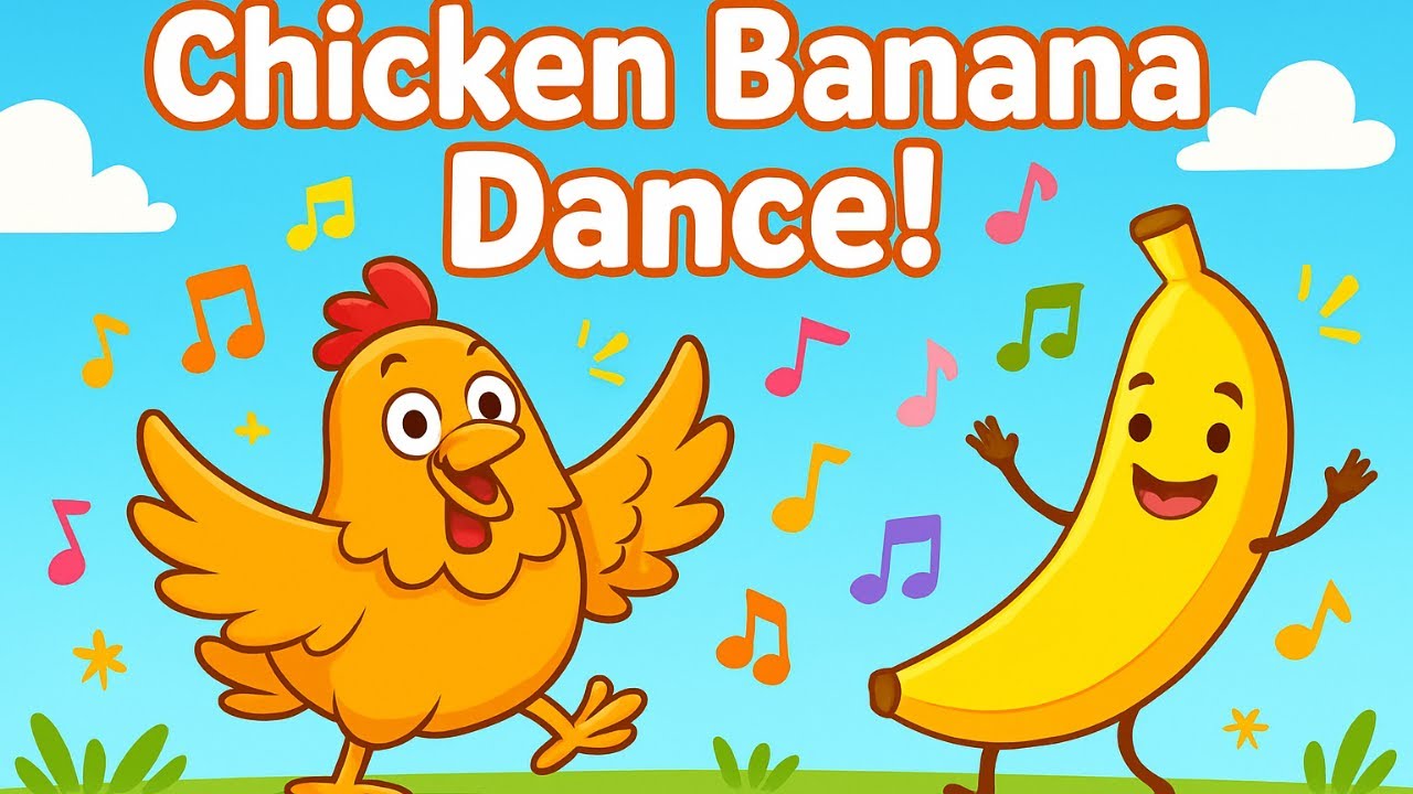 “Chicken 🐤 Banana 🍌 Crazy Viral Dance Song!”| Super fun song for kids ...