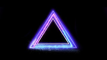 Neon Triangle Multiple Colors Glowing Effects Loop Video #shorts