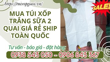 Mua túi xốp trắng sữa 2 quai giá rẻ ship toàn quốc