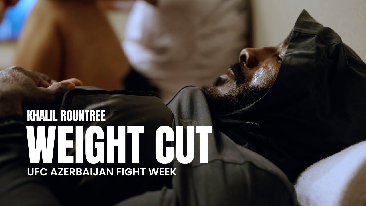 Khalil Rountree Weight Cut One Day Out of UFC Baku - YouTube