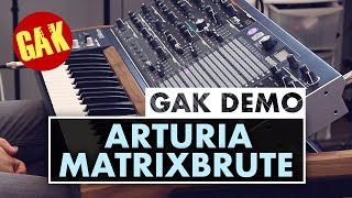 Arturia MatrixBrute Analog Synth In-Depth Demo