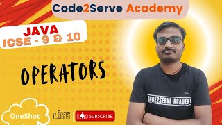 Operators || ICSE 9 & 10 || OneShot || ICSE 9 - Ch 5 || ICSE 10 - Ch 1 Lec 2 || Ram Sir
