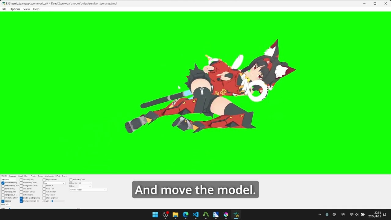 Make L4D2 Suivivor Mods with Blender 3.6 - 10 VGUI Icons