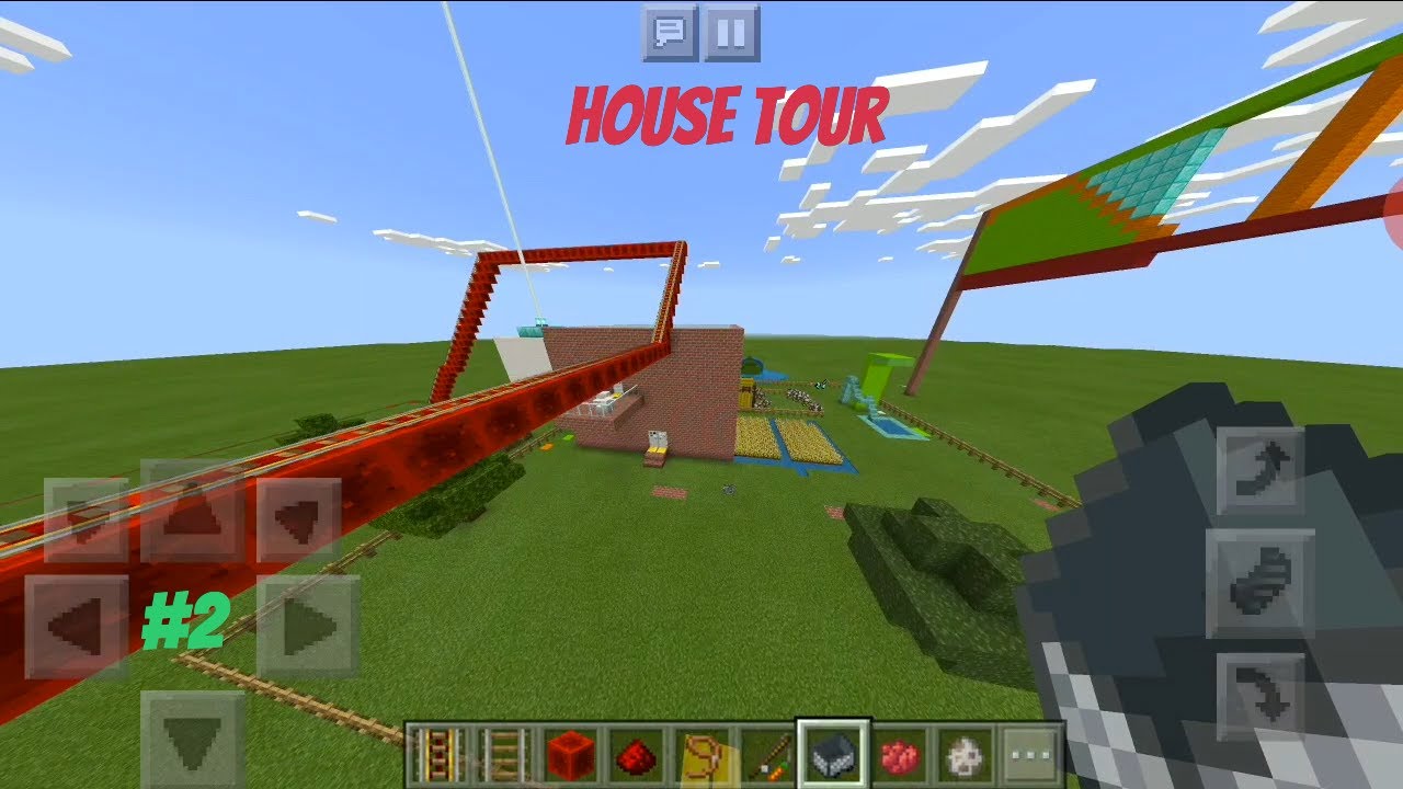 I BUILT A HOUSE IN MINECRAFT!! - YouTube