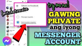 PAANO GAWING PRIVATE ANG MESSENGER ACCOUNT | Riencyll Cabile Tutorial screenshot 4