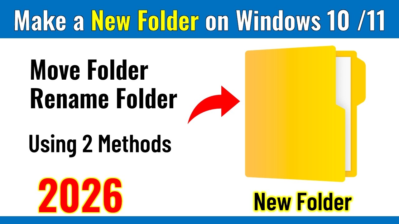 how to create folders and subfolders in windows 10 11... How To Create A New Folder In Laptop | Create New Folder In Windows 10 ...