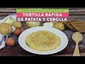 TORTILLA RÁPIDA DE PATATA Y CEBOLLA | La tortilla de patata más saludable | Baja en calorías